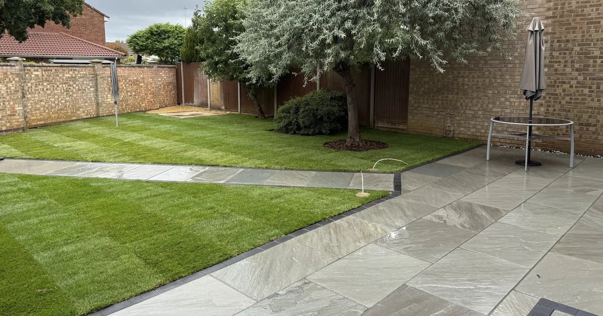 Water Main Laying Process Indian sandstone patios: what they're like to live with